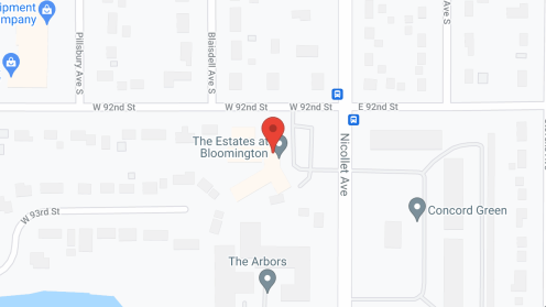 Map of the neighborhood around Golden Living Center Bloomington