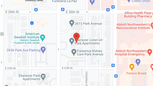Map of the neighborhood around Loren on Park