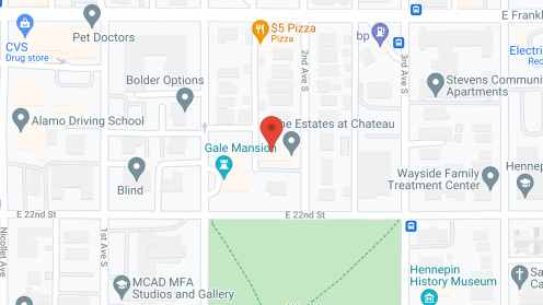 Map of the neighborhood around Chateau Health Care Center
