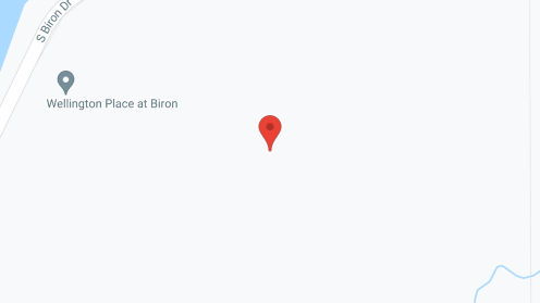 Map of the neighborhood around Wellington Place Biron