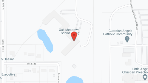 Map of the neighborhood around Oak Meadows