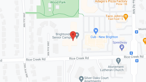 Map of the neighborhood around Brightondale Senior Campus