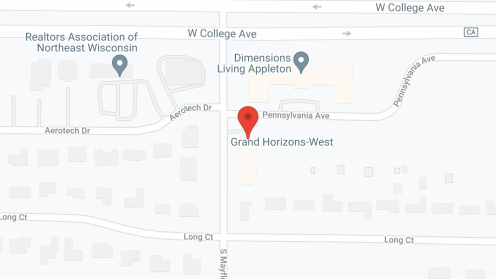 Map of the neighborhood around Grand Horizons West