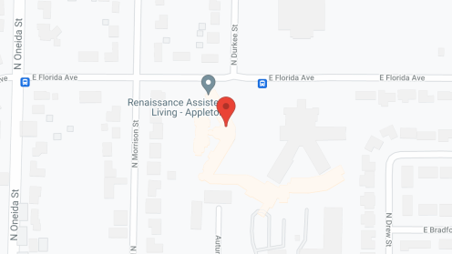 Map of the neighborhood around Renaissance Assisted Living-Appleton