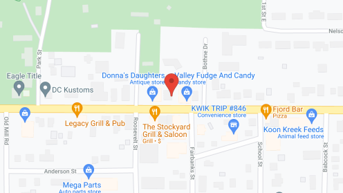 Map of the neighborhood around Bothne House
