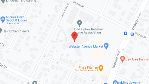 Map of the neighborhood around Odd Fellows Home