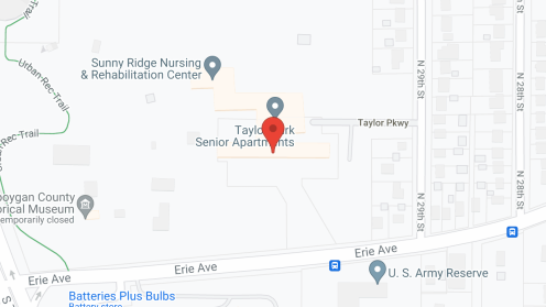 Map of the neighborhood around Sunny Ridge