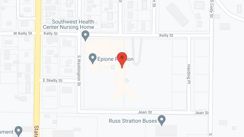 Map of the neighborhood around Southwest Health Ctr