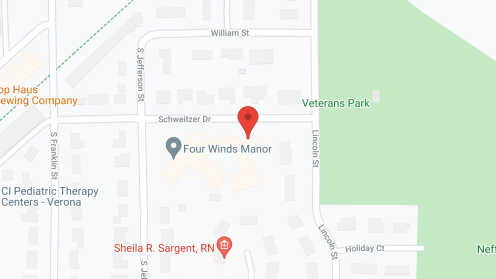 Map of the neighborhood around Four Winds Assisted Living