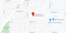 Mineral Point Care Ctr in google map