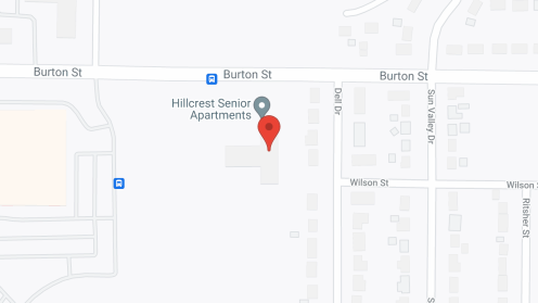 Map of the neighborhood around Hillcrest