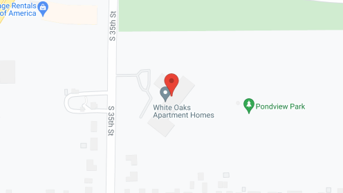 Map of the neighborhood around White Oaks