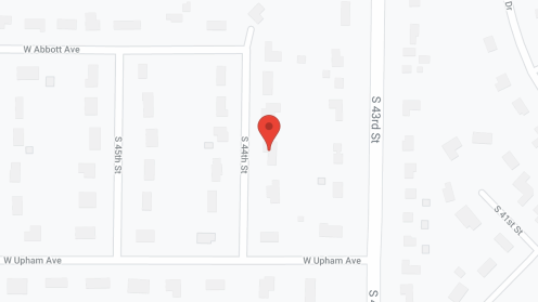 Map of the neighborhood around Hillcrest Home East