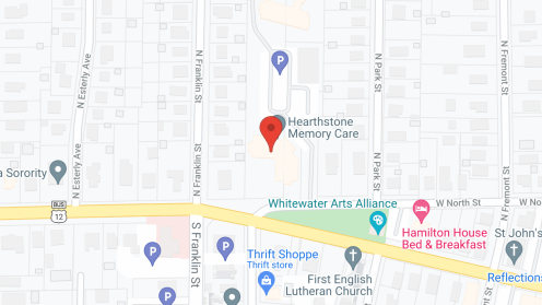 Map of the neighborhood around Hearthstone