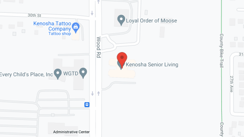 Map of the neighborhood around Kenosha Senior Living