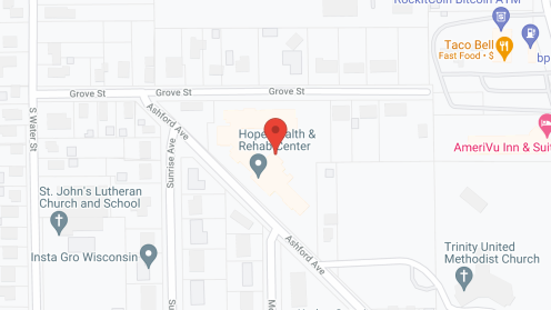 Map of the neighborhood around Hope Senior Living