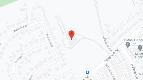 Map of the neighborhood around Pine Knoll Residential Program