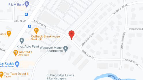 Map of the neighborhood around Westover Manor