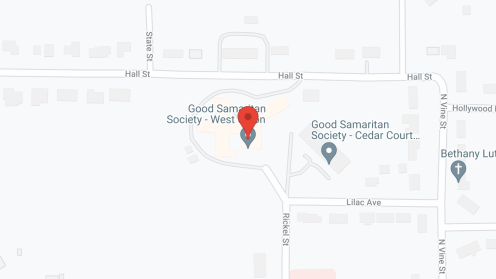 Map of the neighborhood around Good Samaritan Nursing Society-West Union
