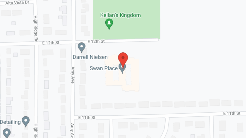 Map of the neighborhood around Rolling Meadows Senior Living