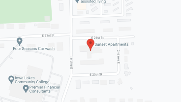 Sunset Apartments in google map