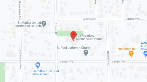 Map of the neighborhood around Fox Meadow