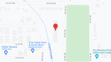 Arlington Place of Pocahontas in google map