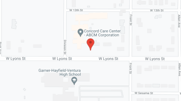 Cardinal Grove and Concord Care Center in google map