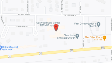 The Courtyard and Oakwood Care Ctr in google map