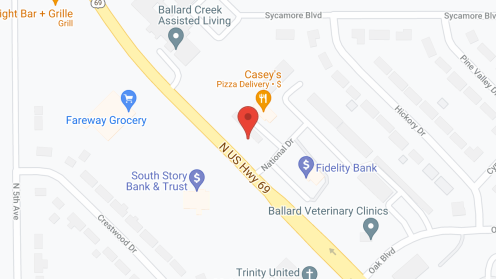 Map of the neighborhood around Ballard Creek Community