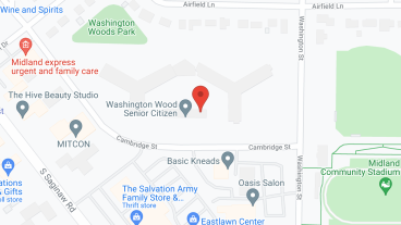 Washington Woods Senior Ctzns in google map