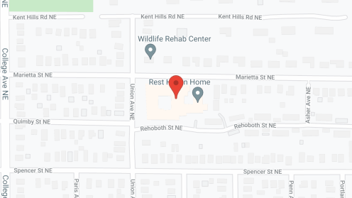 Map of the neighborhood around Rest Haven Home