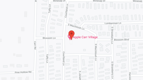 Map of the neighborhood around Apple Carr Village