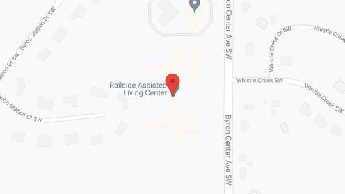 Map of the neighborhood around Railside Living Center