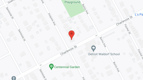 Map of the neighborhood around Whittier Towers