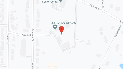 Map of the neighborhood around Mill Pond Apartments