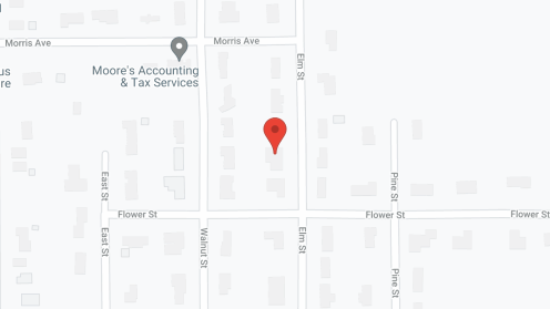 Map of the neighborhood around Harmony Home