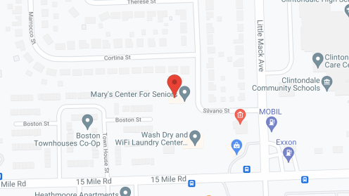 Map of the neighborhood around Mary’s Residential Care
