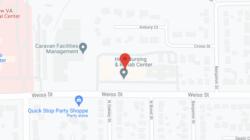 Map of the neighborhood around Hoyt Nursing Home