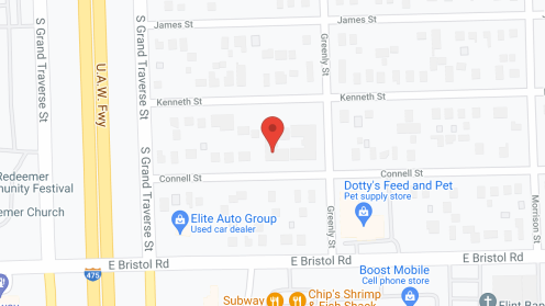 Map of the neighborhood around Greenley Square Manor