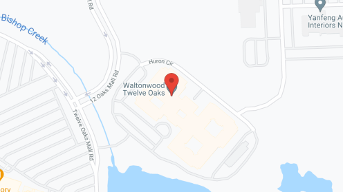 Map of the neighborhood around Waltonwood Twelve Oaks