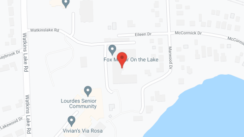 Map of the neighborhood around Lourdes Senior Community