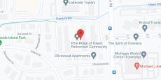 Pine Ridge of Hayes Senior Living in google map