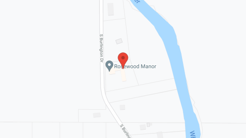 Map of the neighborhood around Rosewood Manor