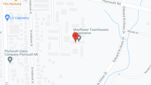 Map of the neighborhood around Mayflower Townhouse Co-Op