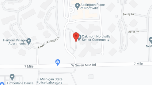 Map of the neighborhood around Oakmont Northville
