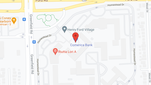 Map of the neighborhood around Allegria Village