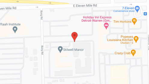 Map of the neighborhood around Stilwell Manor