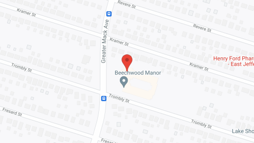 Map of the neighborhood around Beechwood Manor