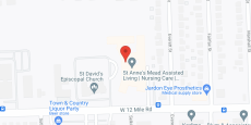 St Anne's Mead Retirement Home in google map